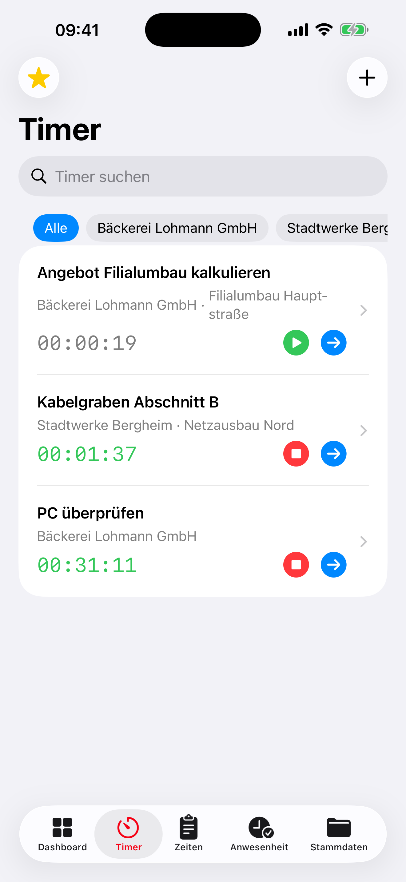 ProTime siQnet screenshot 3