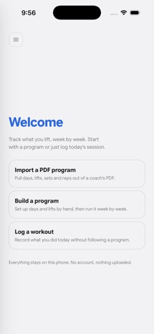 Yoked: Strength Tracker iPhone screenshot