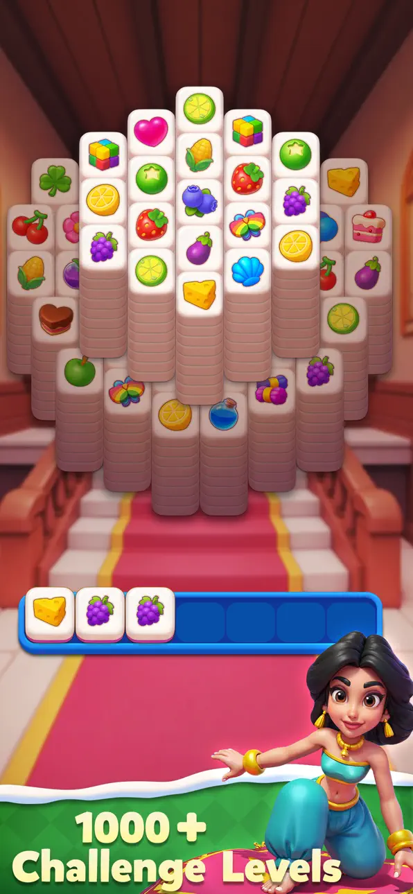Merge Tile: Match & Merge iOS Mod IPA screenshot 3 - iOS game interface