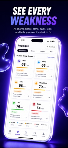 PhysiqeAI : Improve Your Body iPhone screenshot