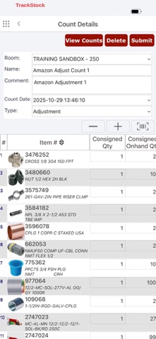 eTurns TrackStock screenshot