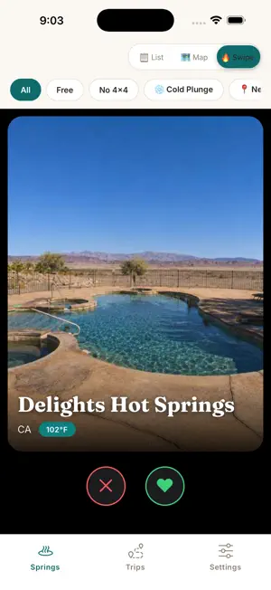 Soaq - Hot Springs Finder screenshot 1
