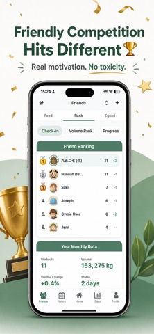 Gymie: Workout Tracker & Log iPhone screenshot