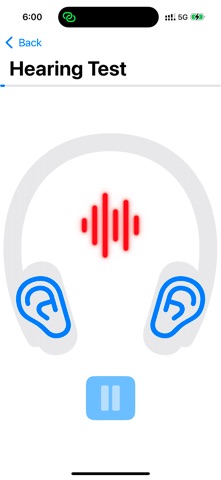ListenUp Hearing Test screenshot