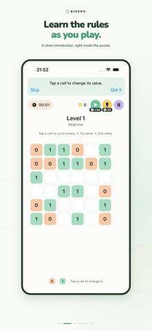 Binero: Binary Sudoku Screenshot 2 of 6