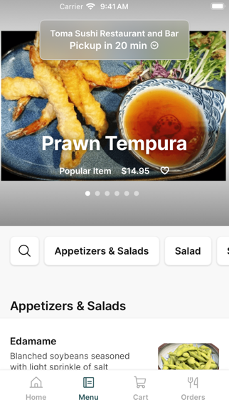 Toma Sushi Restaurant and Bar iPhone screenshot 2 - Food & Drink app