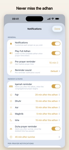Vaktinde - Prayer Times Screenshot 7 of 8