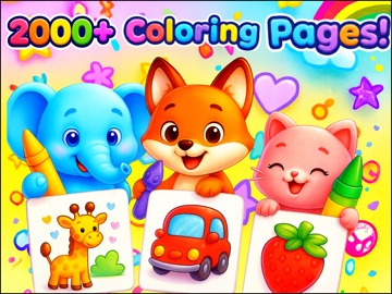 Kids Paint & Coloring Book iPad screenshot