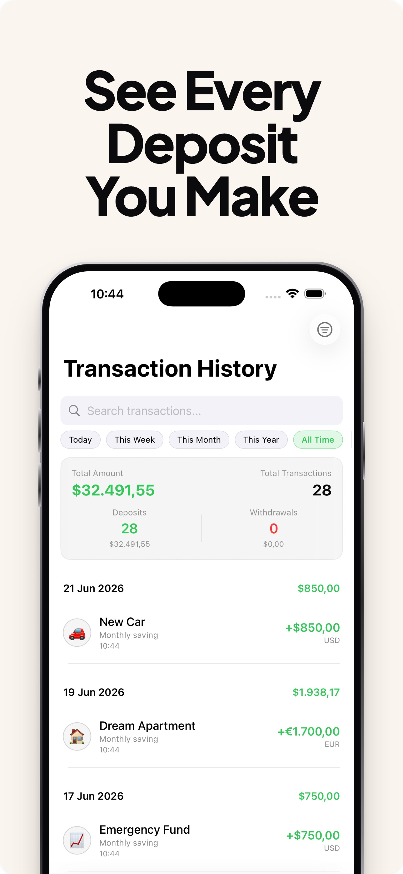 Jar - Savings Goal Tracker screenshot 5