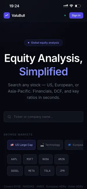 ValuBull screenshot 1