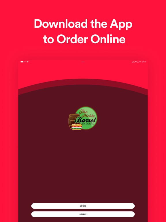 The Pickle Barrel Deli iPad screenshot 2 - Food & Drink app