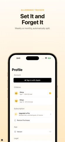 Kids Money Tracker - Pocket iPhone screenshot