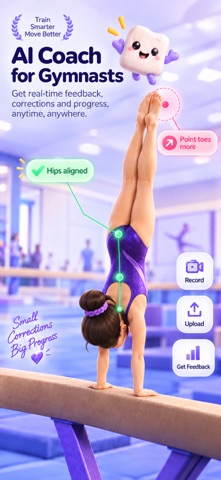 CheckForm Gymnastics: AI Coach iPhone screenshot 3