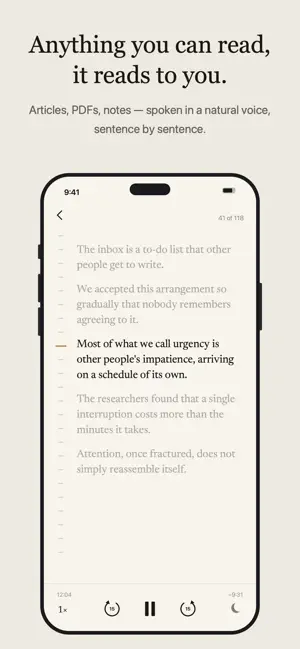 Aloud — Text to Speech Reader screenshot 1