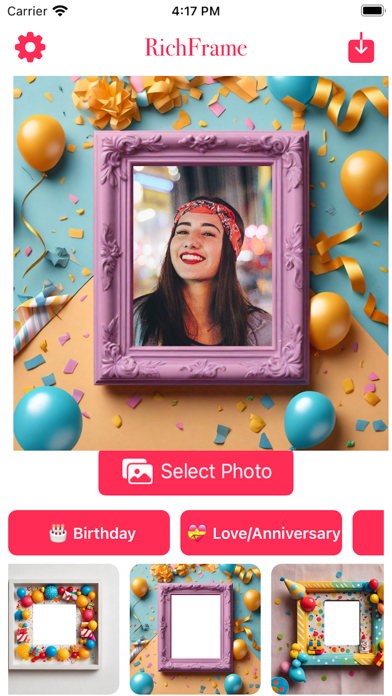 RichFrame Birthday Photo Frameのおすすめ画像6