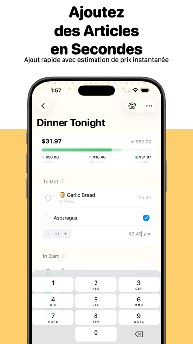 Screenshot #3 pour Budget Shopper-Budget Courses