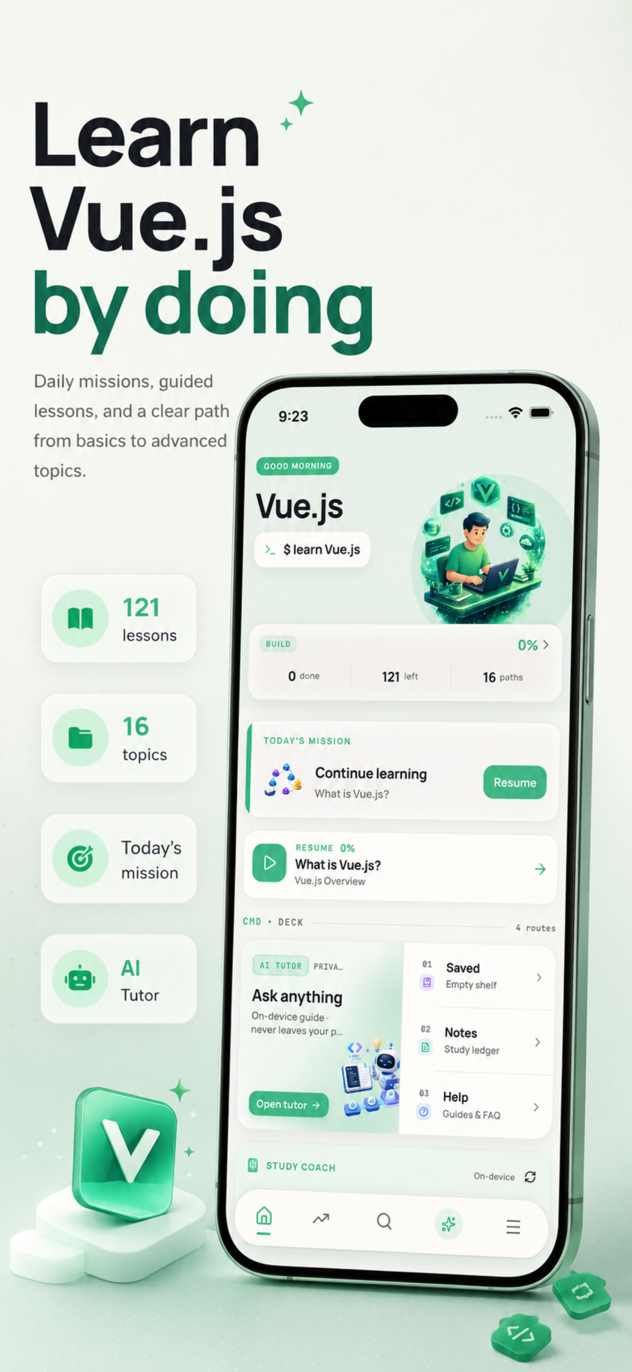 Learn Vue.js & JavaScript