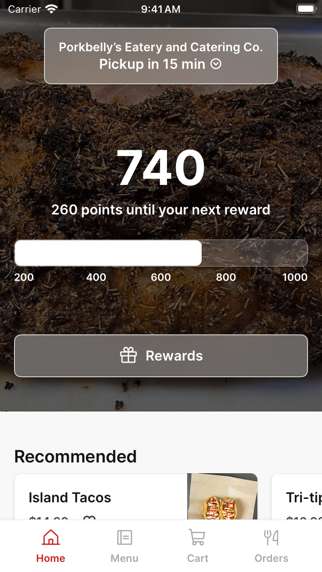 Porkbelly’s Eatery app screenshot