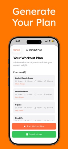 WorkIn: Fitness and Nutrition screenshot