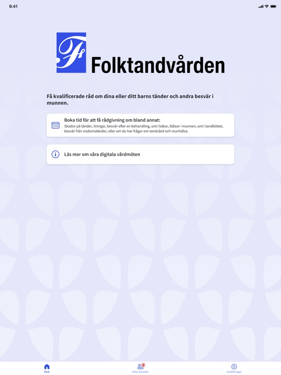 Folktandvården Sthlm vårdmöte iPad screenshot 1