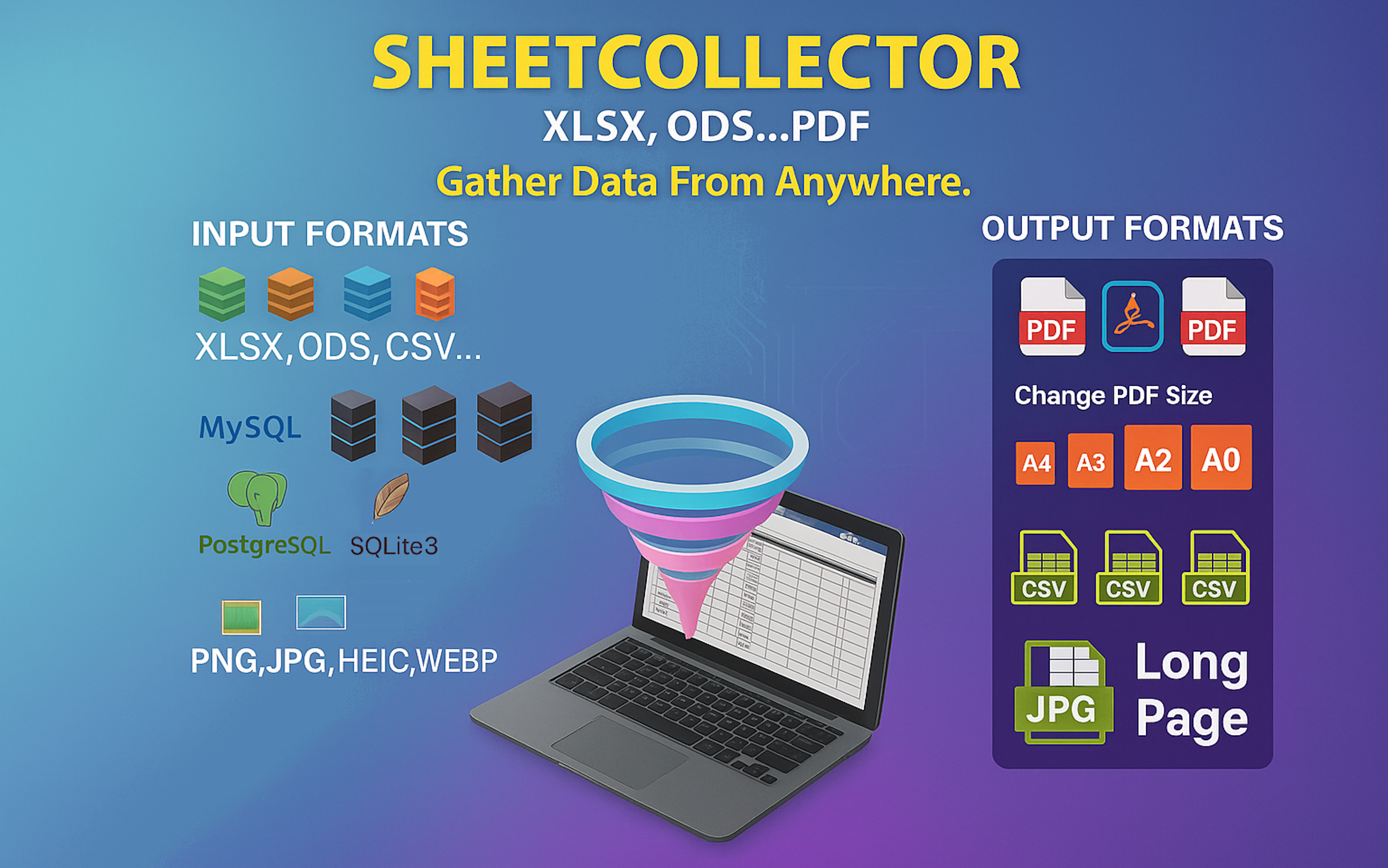 SheetCollector:xlsx ods...pdf