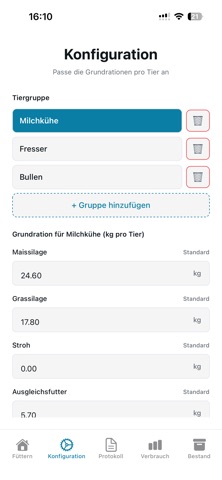 Futter App iPhone screenshot