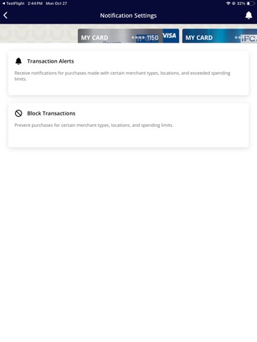 IFCU Credit Card iPad screenshot