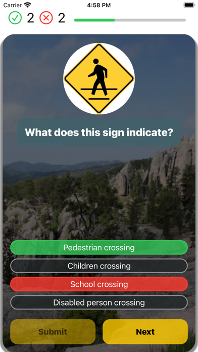 South Dakota DMV Practice 2025 Screenshot