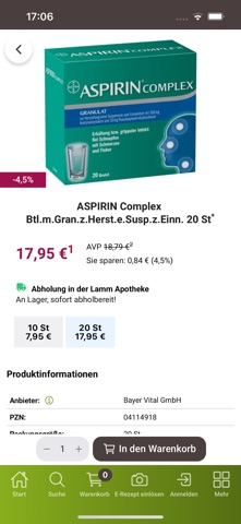 Lamm Apotheke screenshot