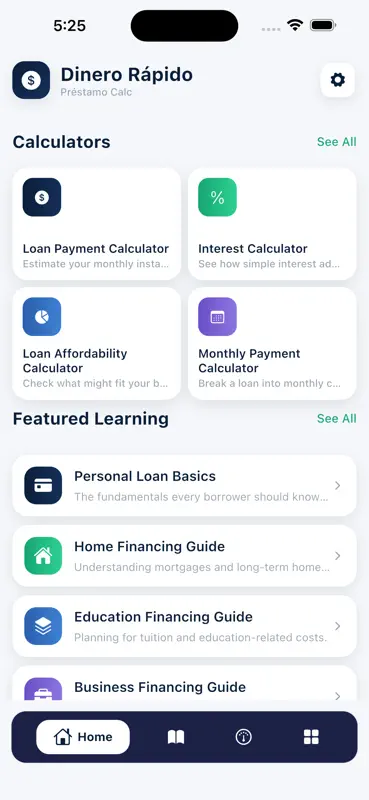 Dinero Rápido: Préstamo Calc screenshot 1 of 5
