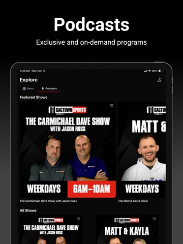 Sactown Sports 1140AM iPad screenshot
