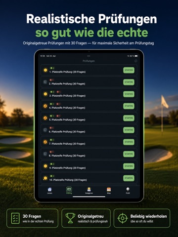 Platzreife Golf iPad screenshot