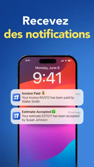 Capture d'écran de Facture Et Devis - Invoice Fly sur iPhone 7
