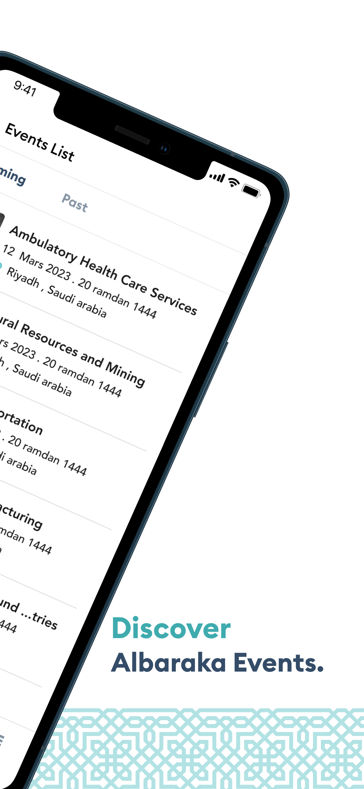 Albaraka Events IE screenshot 2