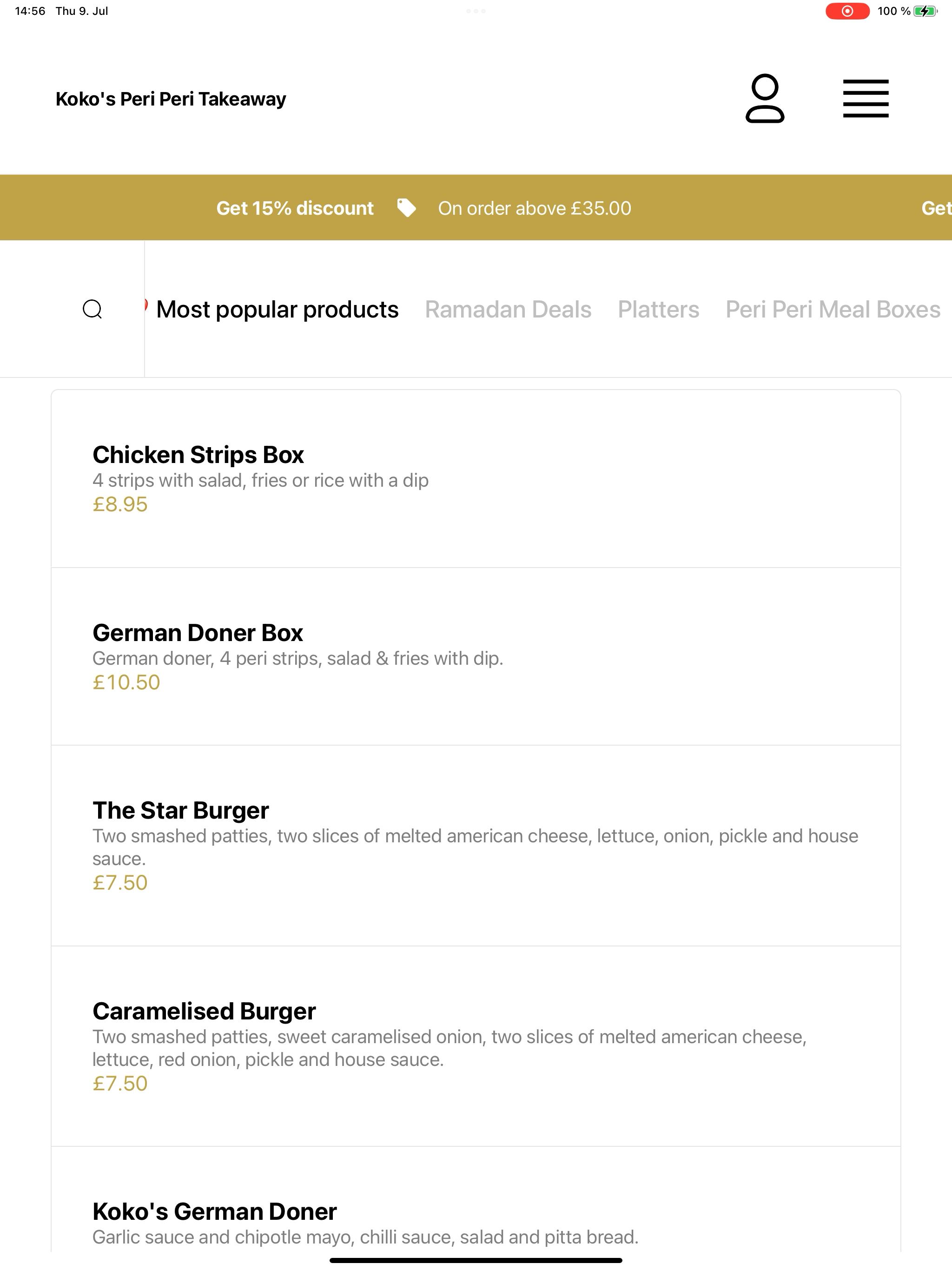 Koko's Peri Peri Takeaway UK screenshot 14