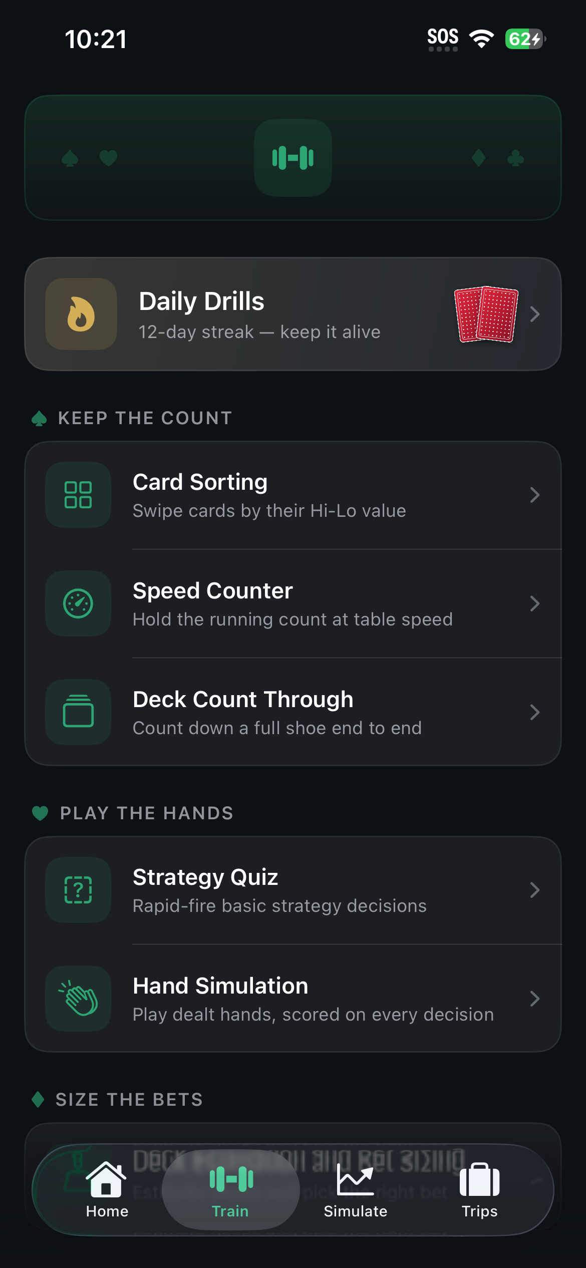 Blackjack Card Counting Tools screenshot 8