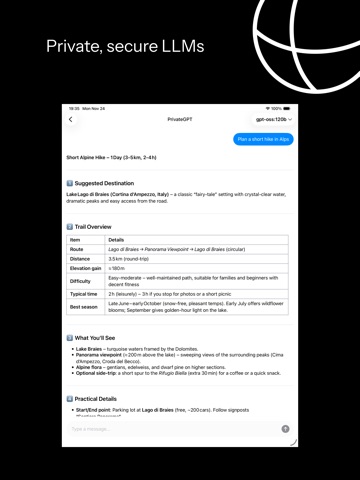 Ai - open source AI Assistant iPad screenshot