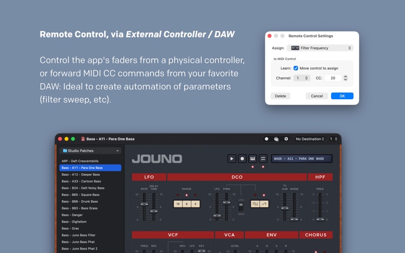 Jouno — Preset Manager Screenshot 2
