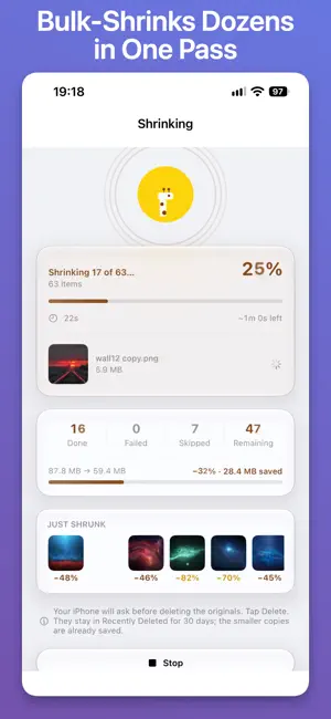 Shrinkr: Photo Storage Saver screenshot 4