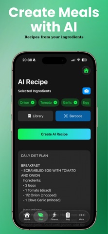MyFit.io: Fitness Diet App iPhone screenshot