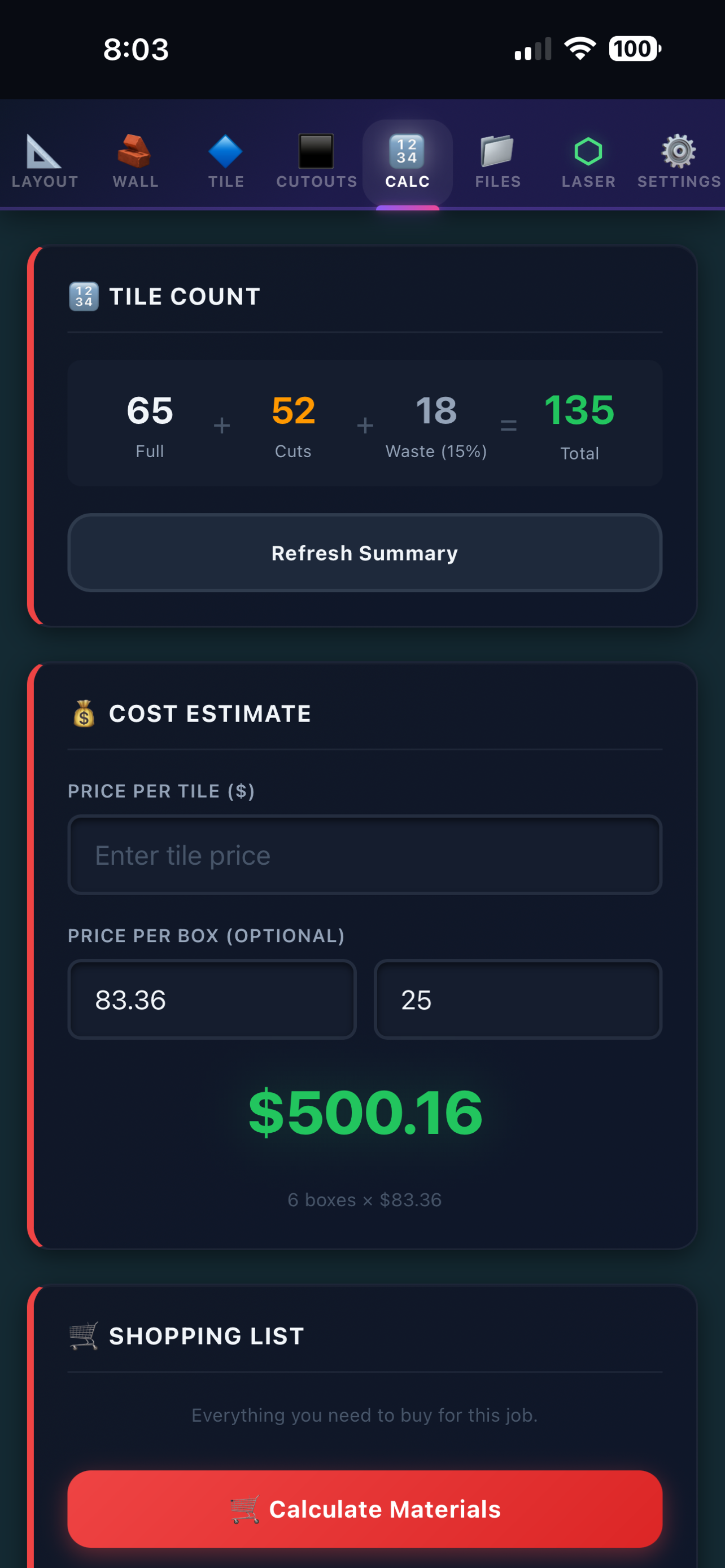 LayIt - Tile Layout Planner screenshot 4