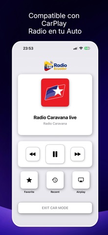 Radio Ecuador FM AM en Vivo iPhone screenshot