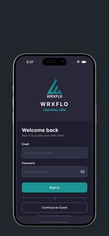 WrxFlo Sales screenshot