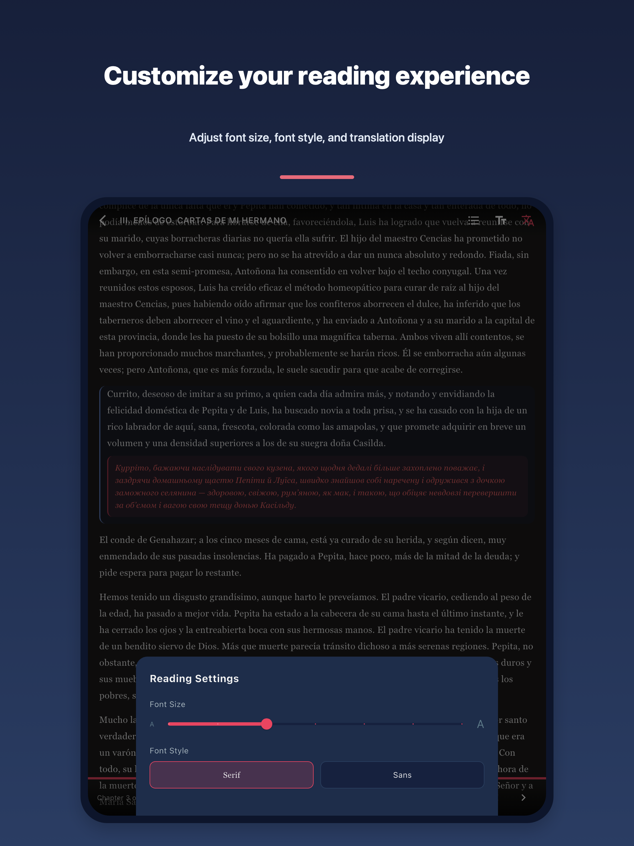 Bilingual Pages: Tap Translate screenshot 8