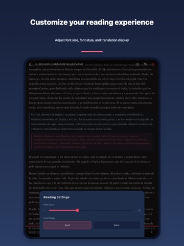 Bilingual Pages: Tap Translate iPad screenshot