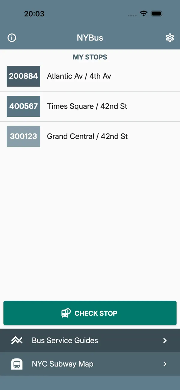 Screenshot #1 pour NYBus: New York Bus Arrival