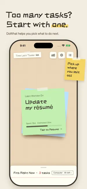 DoWhat: Focus To-Do screenshot 1