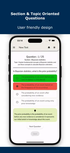 Actuary Exams Practice Test screenshot 1