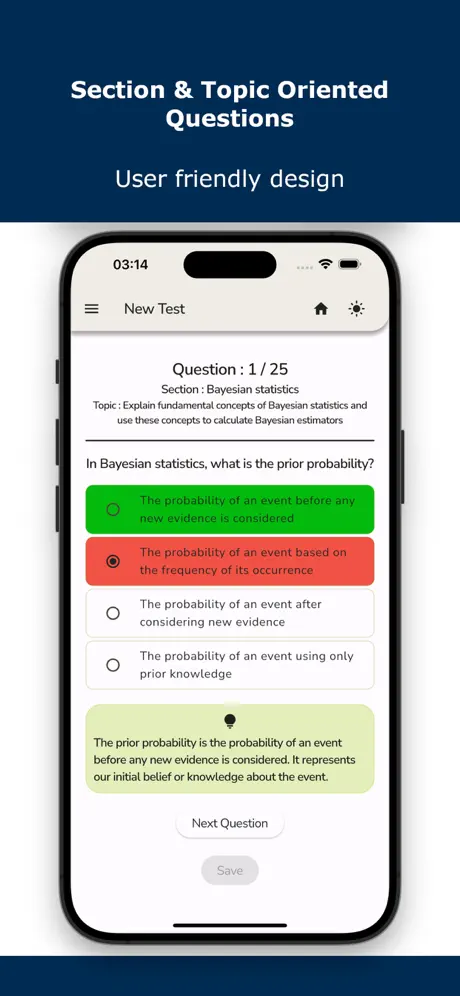 Actuary Exams Practice Test Screenshot 1