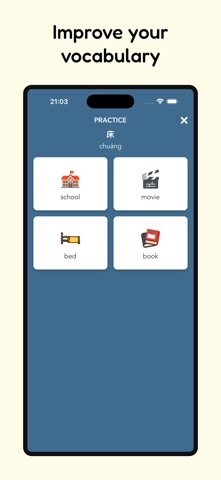 Learn Mandarin Chinese Words iPhone screenshot